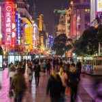 Crowd in Nanjing Road