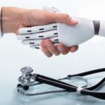 Doctor And Robot Shaking Hands